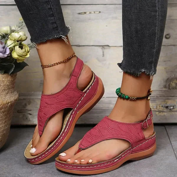 Martina™ - De beste modieuze leren sandalen voor in de lente