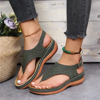 Martina™ - De beste modieuze leren sandalen voor in de lente
