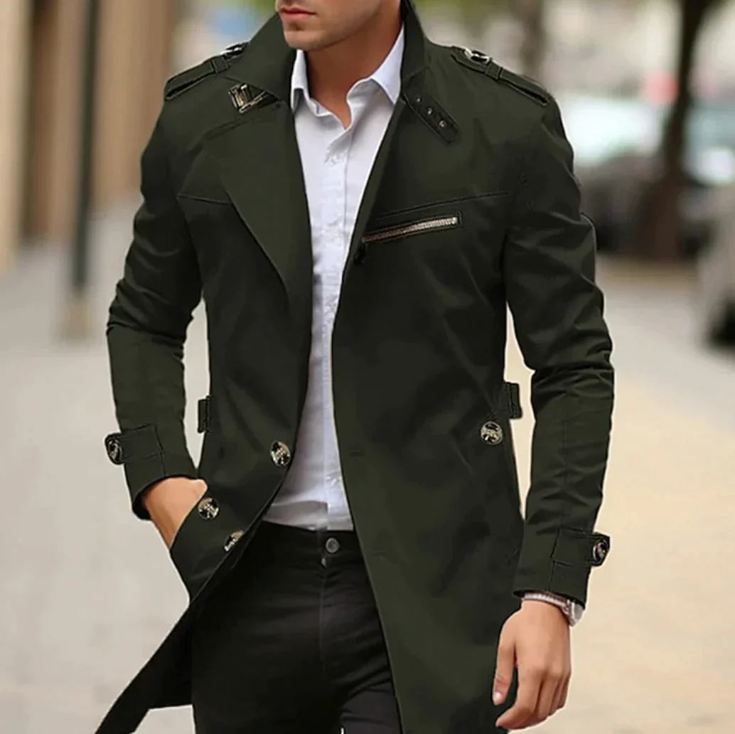 Giovanni - Elegante lente trenchcoat voor mannen