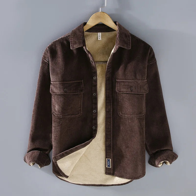 JULIAN™ | CASUAL CORDUROY OVERHEMD MET FLEECE