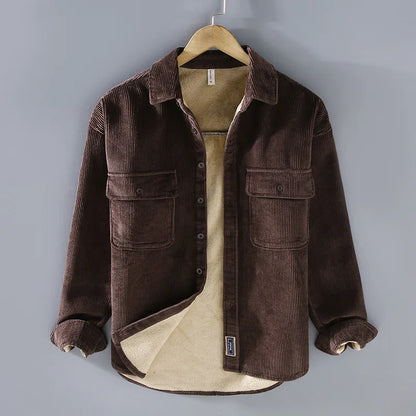 JULIAN™ | CASUAL CORDUROY OVERHEMD MET FLEECE