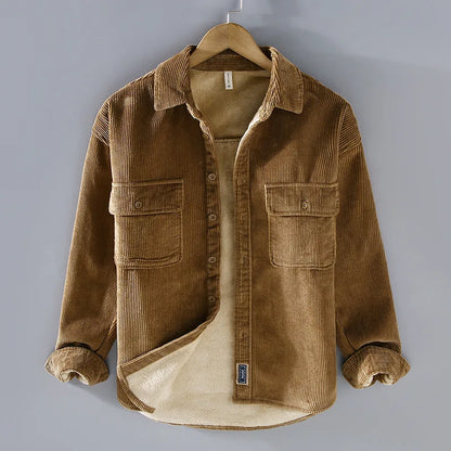 JULIAN™ | CASUAL CORDUROY OVERHEMD MET FLEECE