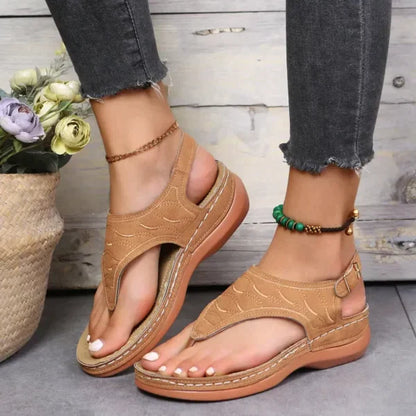Martina™ - De beste modieuze leren sandalen voor in de lente