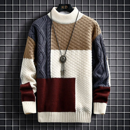 Jens™ Elegante Patchwork Trui